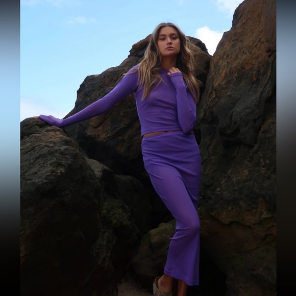 New Amethyst Mesh Long Sleeve WITH HARPER LU size S - Picture 8 of 10